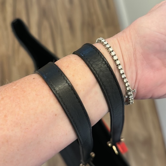 GUCCI 🖤 Black Monogram GG Canvas Vintage Tote black-gold Large size Authentic - Picture 2 of 3